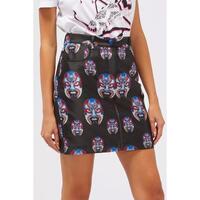 Button Closure Oriental Fantasy Skirt with Pockets W44 US Women thumbnail
