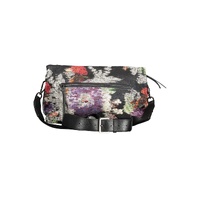 Desigual Women's Chic Black Cotton Handbag with Contrasting Details - One Size thumbnail