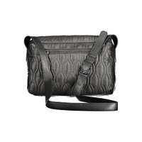 Desigual Women's Chic Contrast Detail Black Shoulder Bag - One Size thumbnail