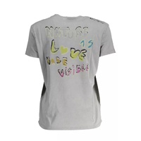 Desigual Women's Gray Cotton Tops & T-Shirt - XL thumbnail