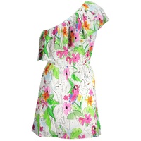 Desigual Women's White Viscose Dress - S thumbnail