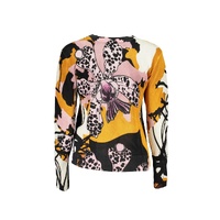 Desigual Women's Pink Linen Sweater - S thumbnail