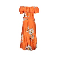 Desigual Women's Orange Cotton Dress - S thumbnail
