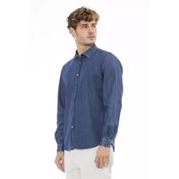 Button-Front Slim Fit Shirt with Italian Collar for Men M Men thumbnail