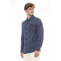 Buttoned Italian Collar Shirt with Front Pockets 50 IT Men thumbnail