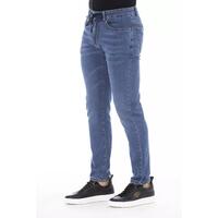 Button and Lace Closure Mens Jeans with Logo Lable W48 US Men thumbnail