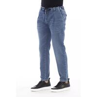 Button and Lace Closure Mens Jeans with Front and Back Pockets W48 US Men thumbnail