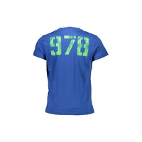Diesel Men's Sleek Blue Crew Neck Logo Tee - L thumbnail