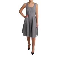 Sleeveless A-Line Geometric Pattern Dress 42 IT Women thumbnail