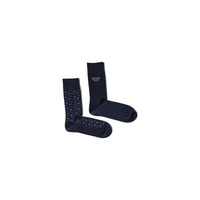 Emporio Armani Underwear Men's Blue Cotton Sock - One Size thumbnail