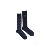 Emporio Armani Underwear Men's Blue Cotton Sock - One Size thumbnail