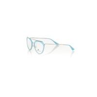 Frankie Morello Women's Aviator-Styled Chic Eyeglasses - Light Blue - One Size thumbnail
