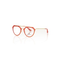 Frankie Morello Women's Aviator Coral Profile Chic Eyeglasses - One Size thumbnail