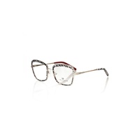 Frankie Morello Women's Chic Zebra Pattern Square Eyeglasses - One Size thumbnail
