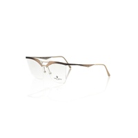 Frankie Morello Women's Glittering Gold Clubmaster Eyeglasses - One Size thumbnail