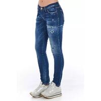 Worn Wash Skinny Denim Jeans with Multi-Pockets W26 US Women thumbnail