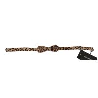 DOLCE & GABBANA Exclusive Bow Tie - Brown Leopard One Size Men thumbnail