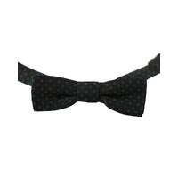 Dolce & Gabbana Gray Patterned Silk Bow Tie One Size Men thumbnail