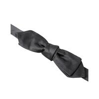 Dolce & Gabbana Men's Dark Gray Silk Adjustable Neck  Papillon Bow Tie - One Size thumbnail