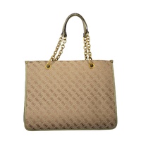Guess Jeans Women's Elegant Green Polyester Handbag with Logo Detail - One Size thumbnail