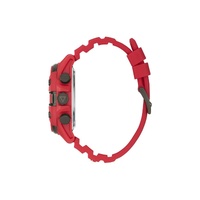 Guess Men's Red Silicone Watch - One Size thumbnail