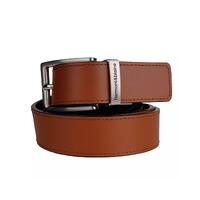 Double-sided Reversible Brown Calfskin Belt - 3cm Thickness thumbnail