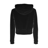 Black Logo Rhinestone Hoodie for Women S Women thumbnail