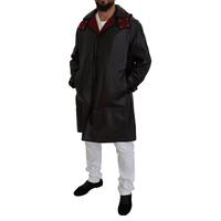 Hooded Parka Coat with Button Closure and Logo Details 46 IT Men thumbnail