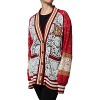 Dolce & Gabbana Women's Multicolor Floral Lace Cardigan Sweater - 40 IT thumbnail