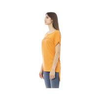 Just Cavalli Women's Orange Cotton Tops & T-Shirt - XL thumbnail