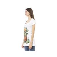 Just Cavalli Women's White Cotton Tops & T-Shirt - XL thumbnail