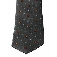 Dolce & Gabbana Exclusive Gray Patterned Silk Tie One Size Men thumbnail