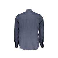 La Martina Men's Blue Linen Shirt - S thumbnail