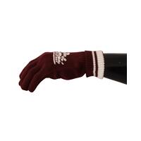 Patterned Cashmere Gloves with Byzantine Crown Detail 9 Men thumbnail