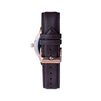 Luca Maranello Men's Brown Leather Watch - One Size thumbnail