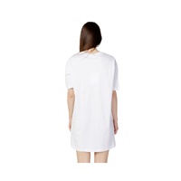 Love Moschino Women's White Cotton Dress - 40 IT thumbnail