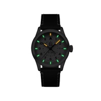 Luminox Men's Black Leather Watch - One Size thumbnail