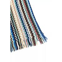 Fringed Geometric Fantasy Scarf One Size Men thumbnail