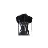 Dolce & Gabbana Black Fox Fur Shoulder Wrap M Women thumbnail