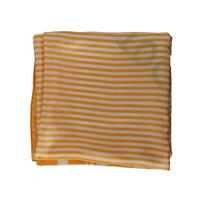Striped Square Silk Scarf with Portocervo Print One Size Women thumbnail
