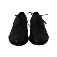 New Dolce & Gabbana Derby Taormina Wingtip Dress Shoes 39 EU Men thumbnail