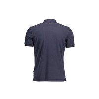 Napapijri Men's Blue Cotton Polo Shirt - S thumbnail