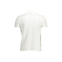 Napapijri Men's White Cotton Polo Shirt - L thumbnail