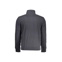 Napapijri Men's Black Cotton  Sweater with Zip and Pockets - L thumbnail
