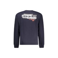 Napapijri Men's Blue Cotton Sweater - 2XL thumbnail