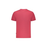 Napapijri Men's Red Cotton  T-Shirt - M thumbnail