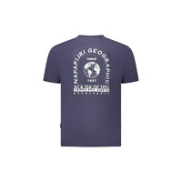 Napapijri Men's Blue Cotton  T-Shirt - XL thumbnail