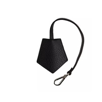 Neil Barrett Men's Sleek Black Leather Keychain for  - One Size thumbnail