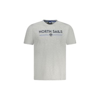 North Sails Men's Gray Cotton T-Shirt - M thumbnail