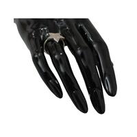 Gorgeous Authentic NIALAYA Sterling Silver Ring with Clear CZ Crystals 50 EU Women thumbnail